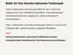 Berita terbaru hari ini, Garuda batalkan rute Jakarta besok
